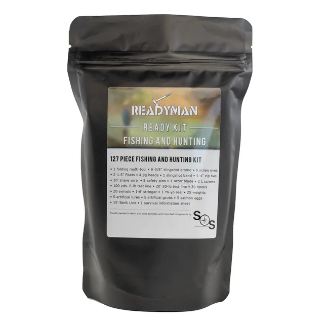 Readyman Ready kit sopravvivenza pesca e caccia 127 pezzi