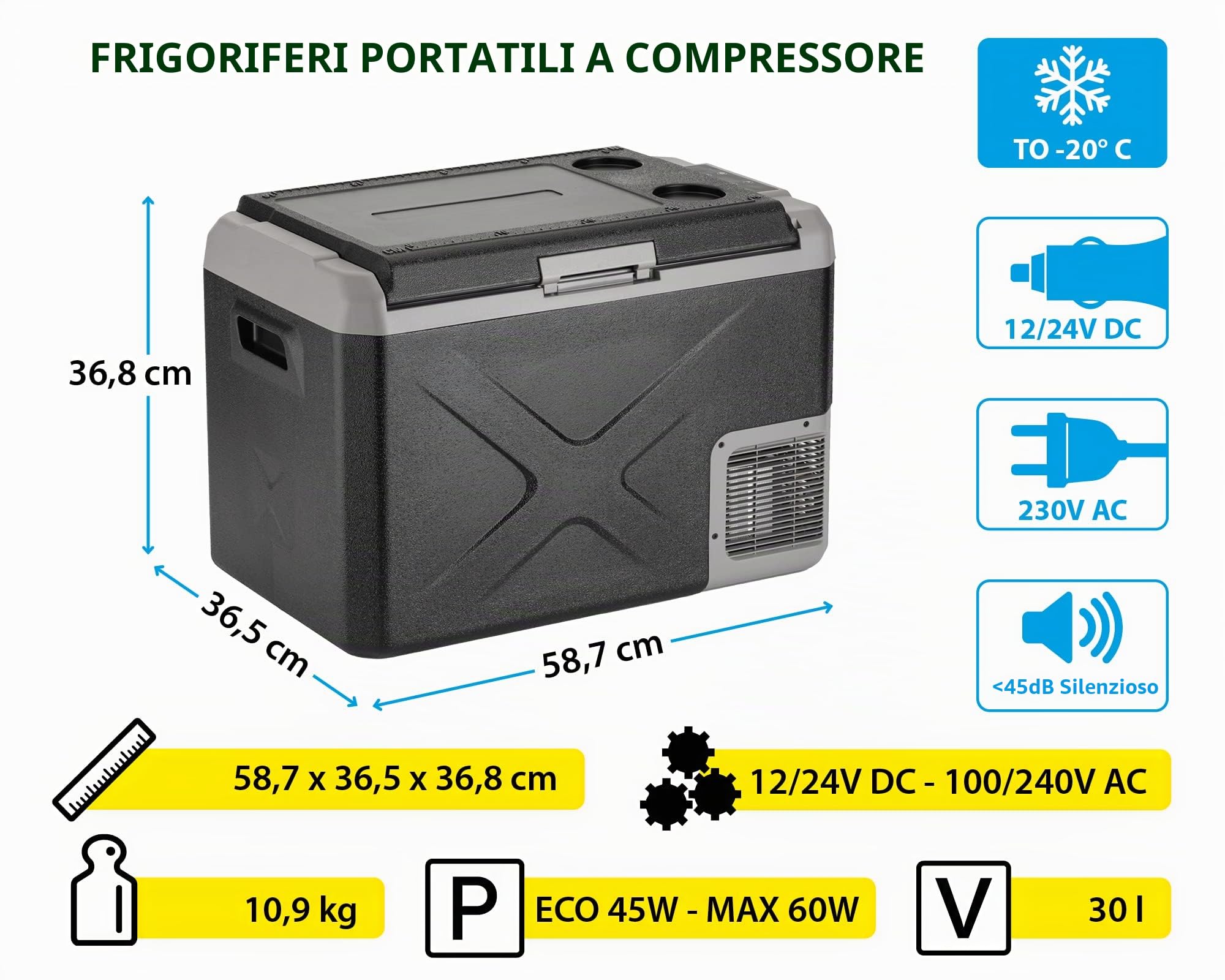 Brunner Polarys Freeze SZ 30 frigo portatile 30 litri