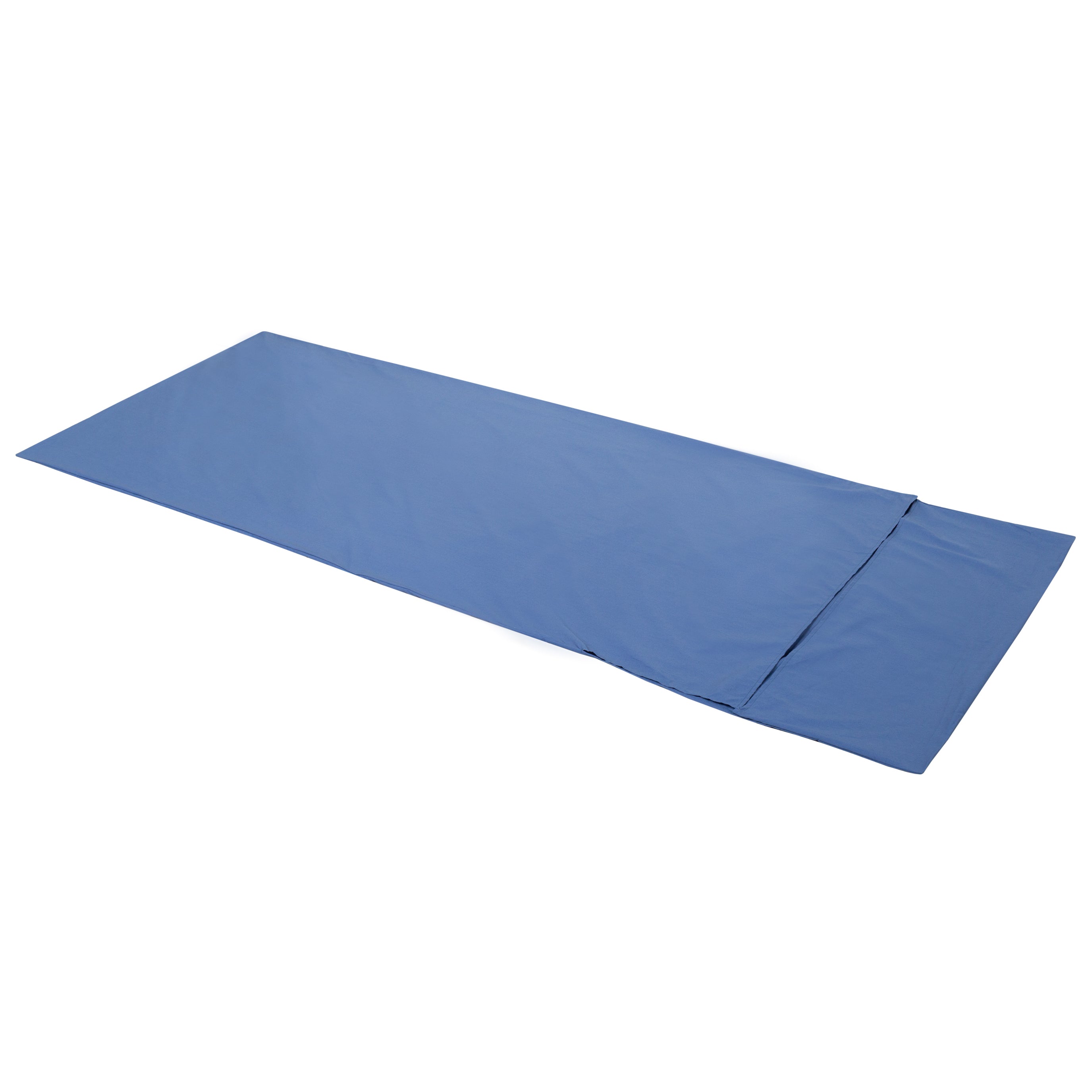 Trekmates Hotelier Lenzuolo Sacco a Pelo Cotone Blu Moonlight