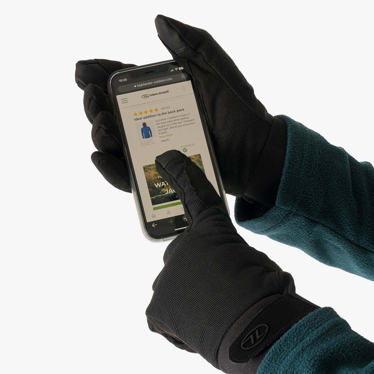 Highlander Aqua-Tac guanti impermeabili invernali neri