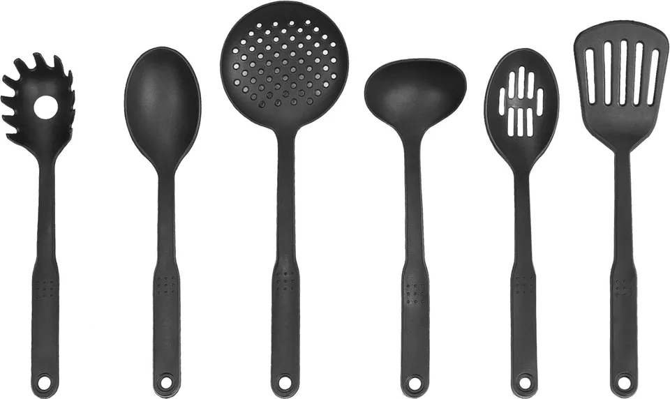 Brunner Set 6 Mestoli Nylon Antiaderenti ResistentI Calore