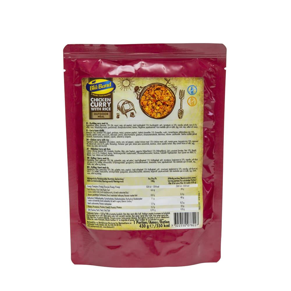 Blå Band Chicken Curry Rice pasto outdoor 430 g