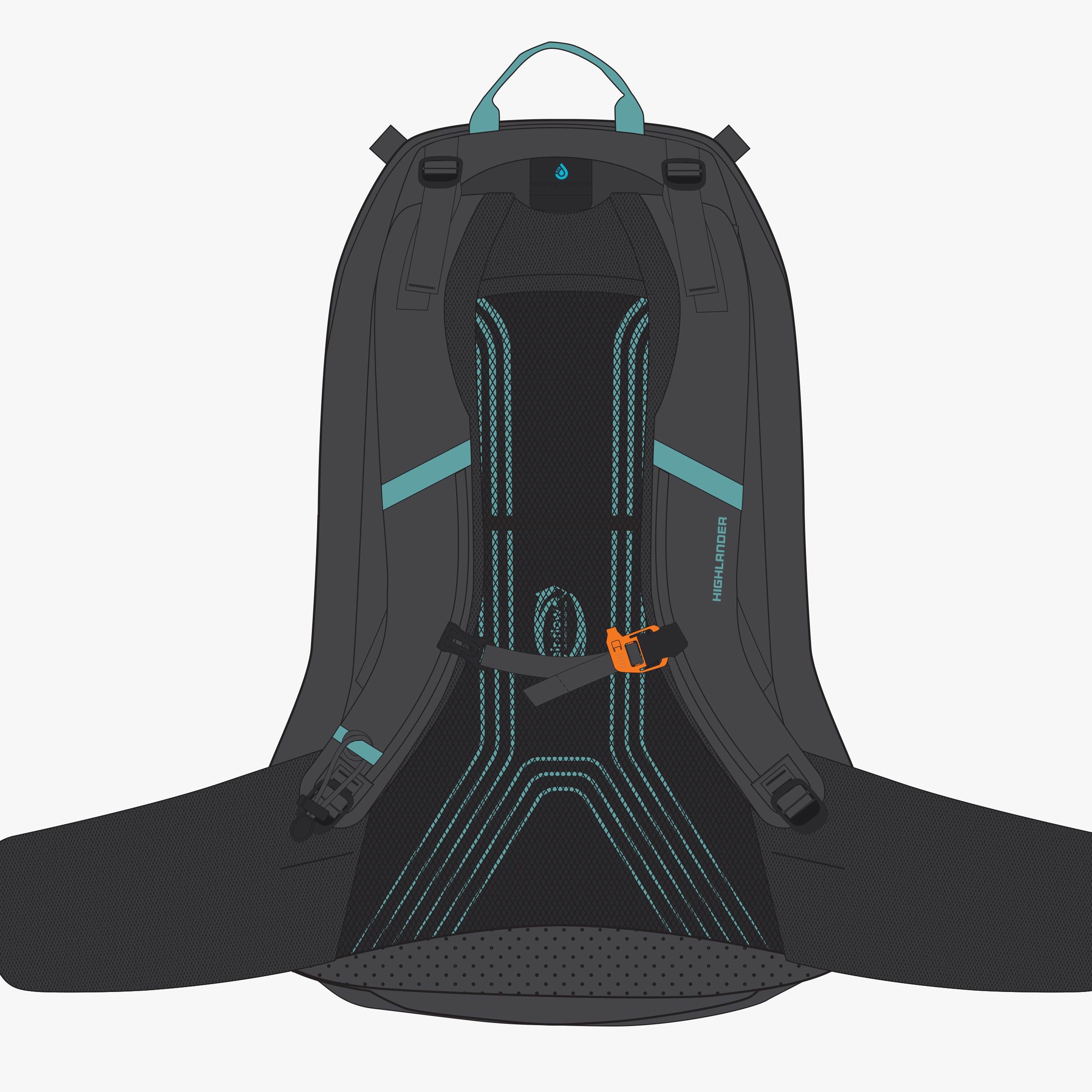Highlander Vega zaino trekking donna 40 litri