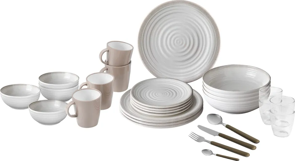 Brunner All Inclusive VIP set stoviglie melamina 40 pezzi Savana