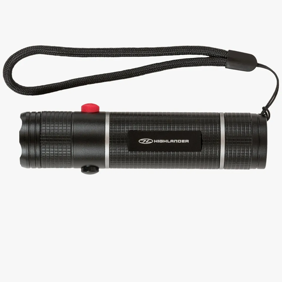 Highlander Hawkeye Dual Button torcia mano luce bianca rossa