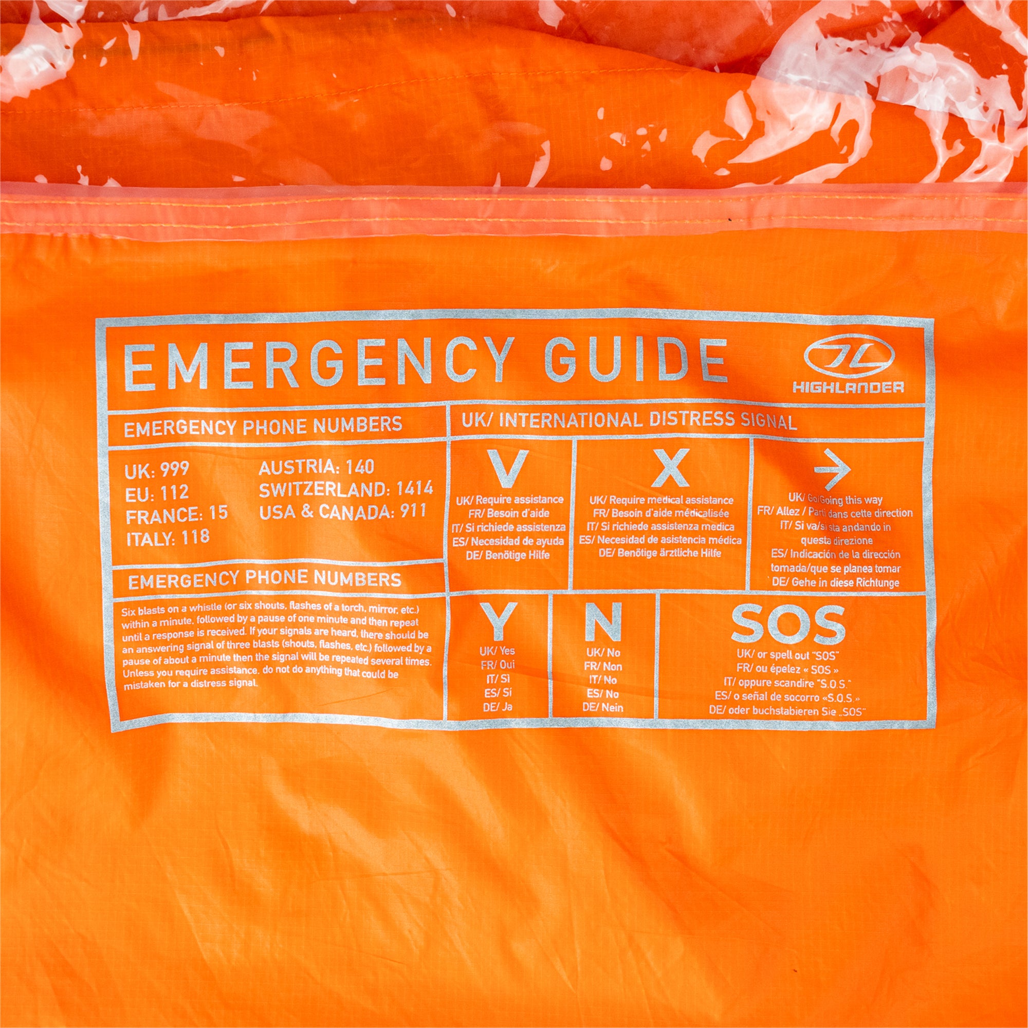 Highlander Storm Vault Rifugio Emergenza 1 Persona Arancione