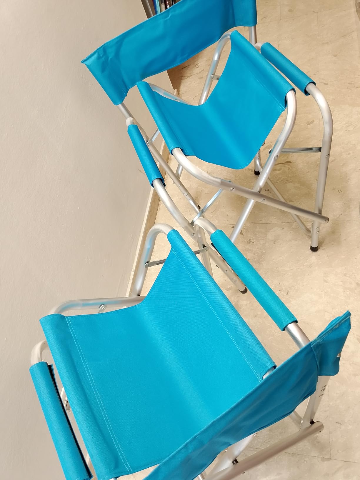 Brunner Bravura sedia regista pieghevole nero azzurro 150 kg